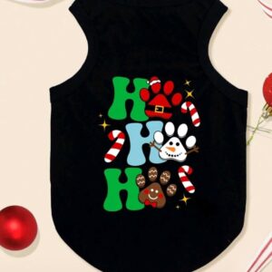 "Ho Ho Ho" christmas dog vest